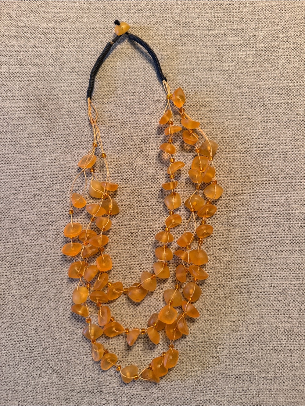 Orange Multi-Strand Women’s Necklace